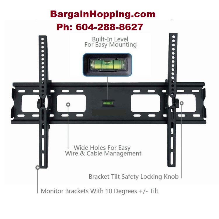 36-70" Tilt Tv Wall Mount Bracket - Click Image to Close